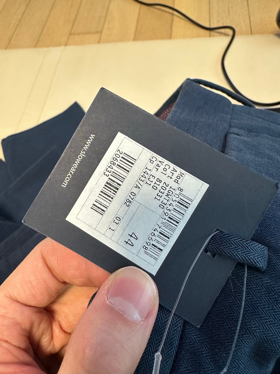 인코텍스 네이비 면 팬츠 / 44 상품이미지4