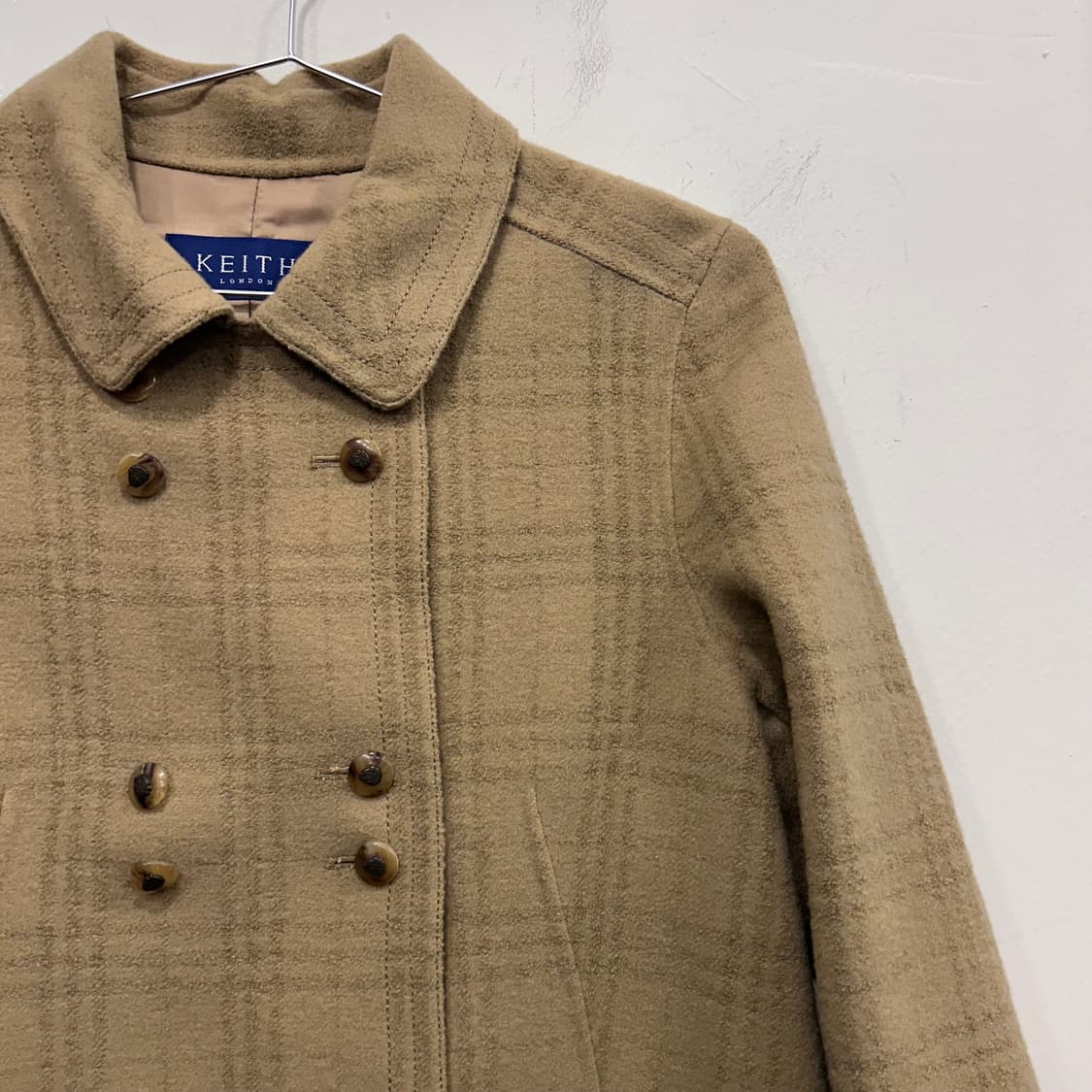 KEITH 런던 꾸레쥬 버튼 카라 울자켓 상품이미지1