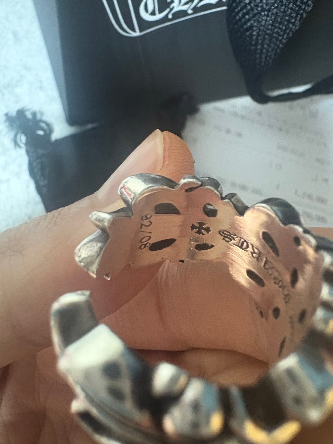 [us10.5]크롬하츠 더블플로랄링 상품이미지3