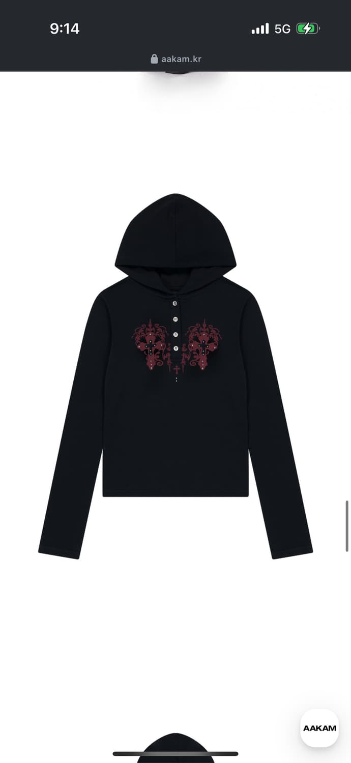 아캄Studded CROS2 Hooded Long Sleeve (Blac 상품이미지2