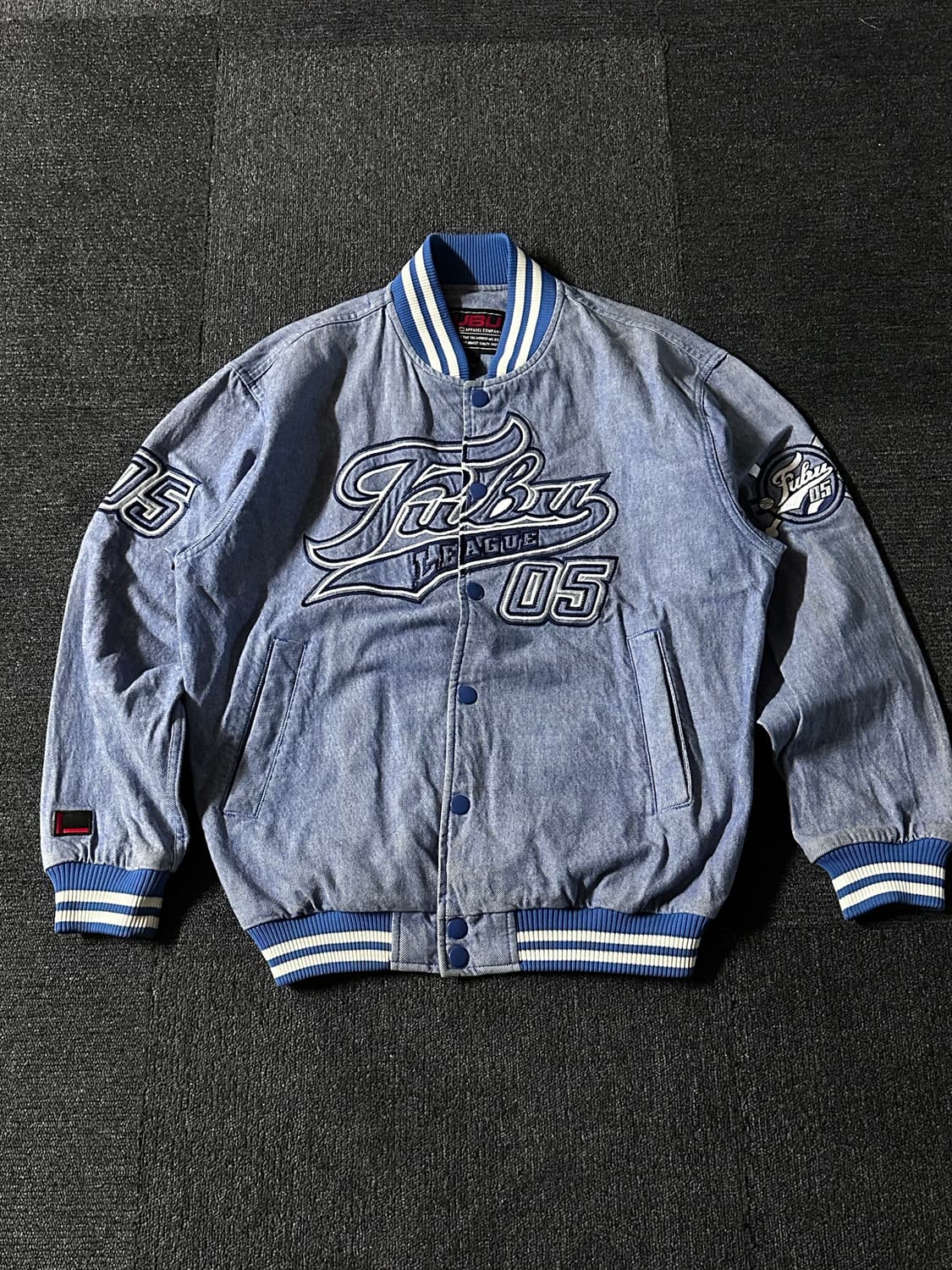 FUBU 후부 05 League 데님 바시티 자켓  상품이미지1