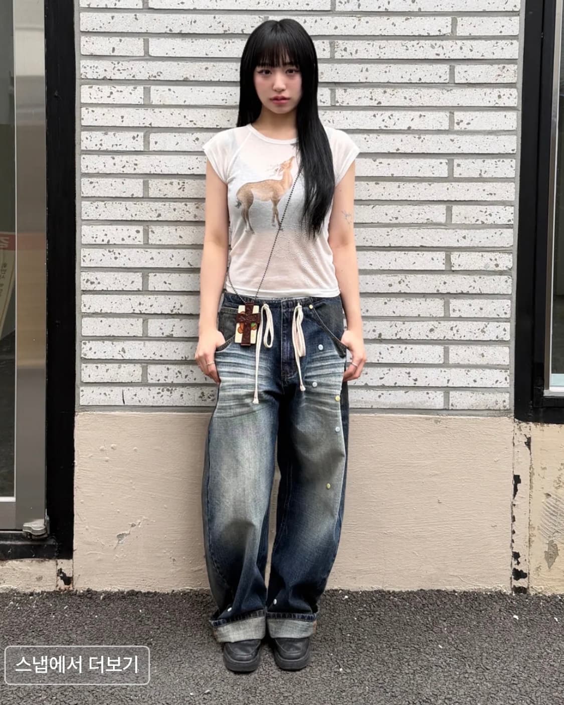 스컬프터 Pill denim pants Mid Blue 사이즈s 상품이미지3