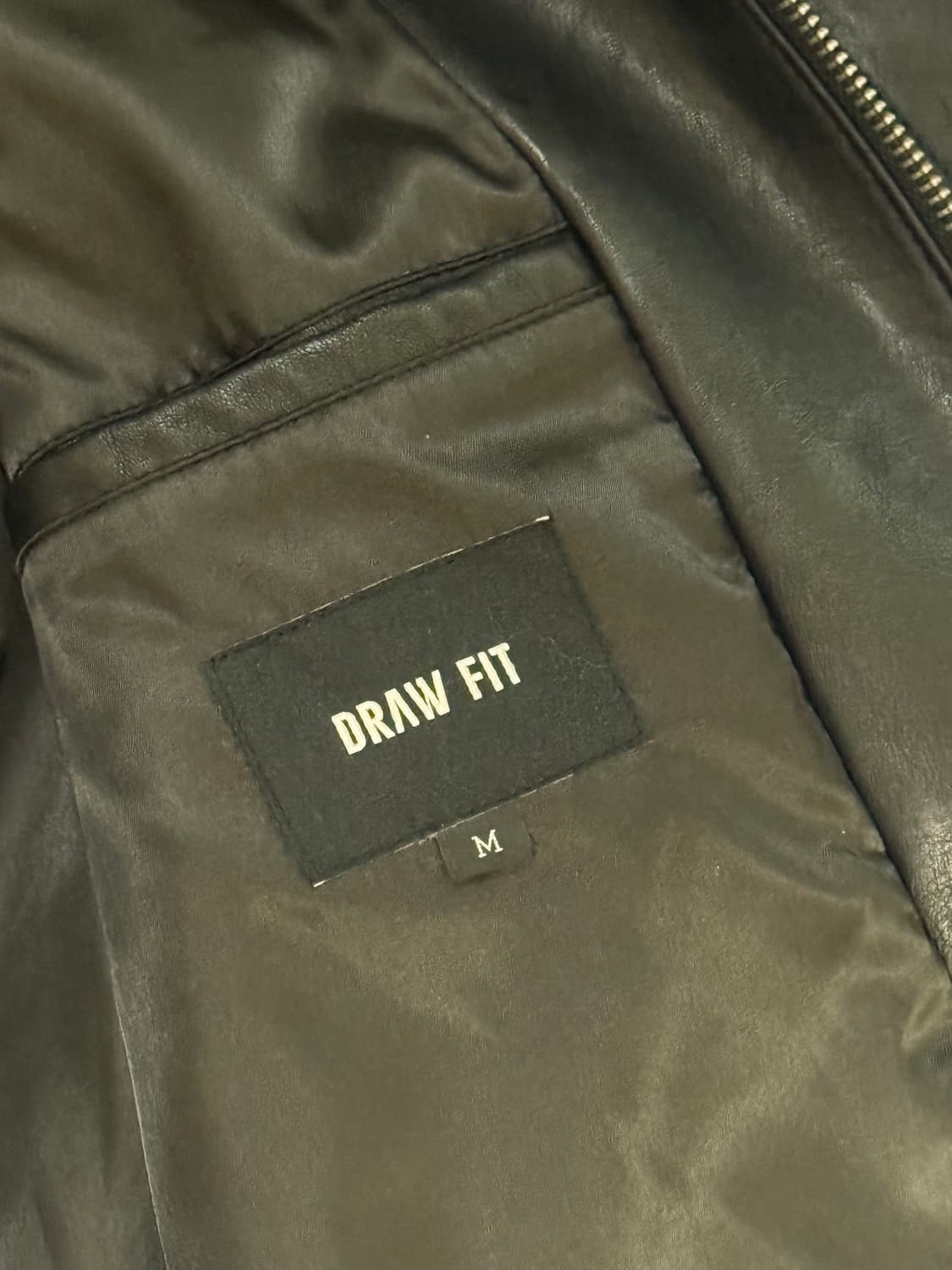 드로우핏 블랙 레더자켓 M 상품이미지2