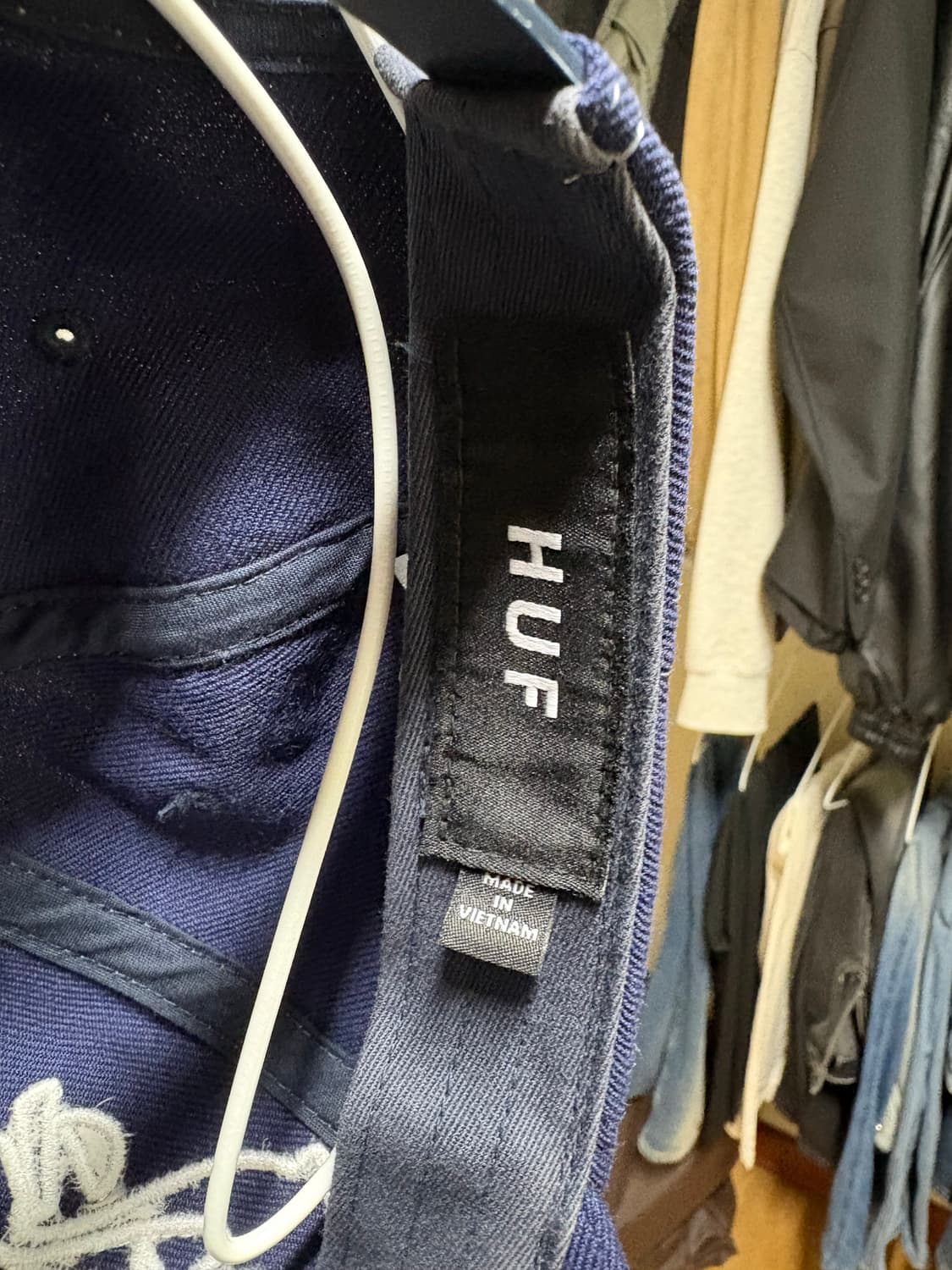 HUF 아웃라인 네이비 스냅백 볼캡 상품이미지4