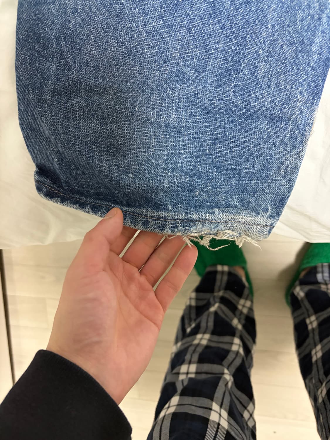 FR 칼하트 더블니 데님 팬츠 38x32 상품이미지7