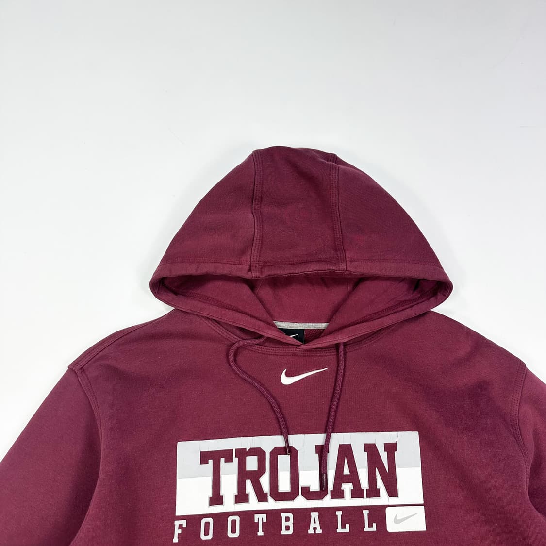 나이키 올드스쿨 트로잔 풋볼 후드티 버건디 2XL 상품이미지2