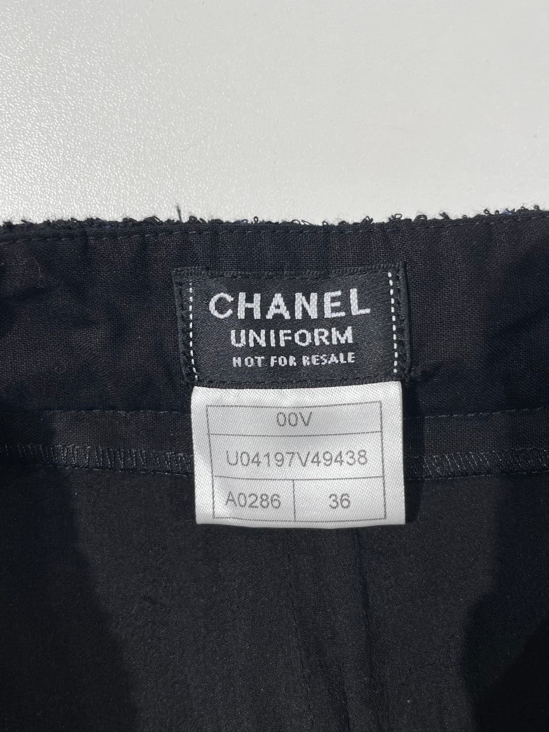 샤넬 유니폼 블랙 프론트 포켓 트위드 팬츠 상품이미지7