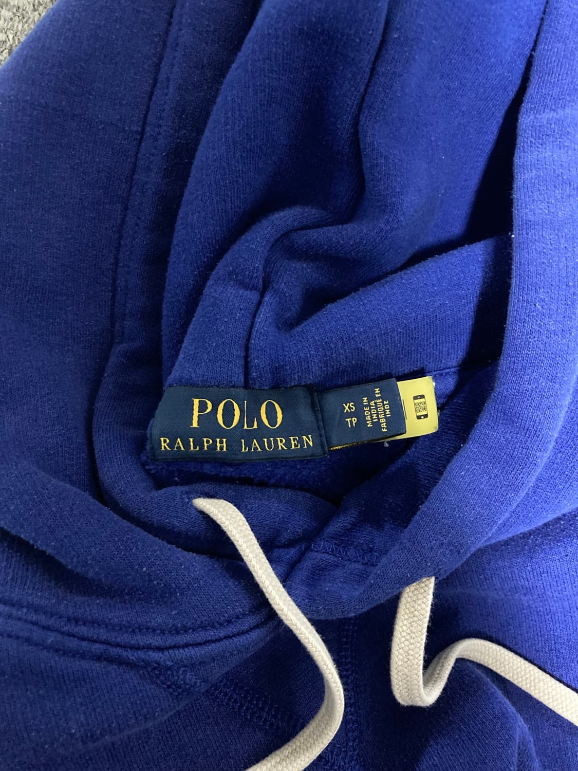 폴로 랄프로렌 블루 후드티 XS 상품이미지3