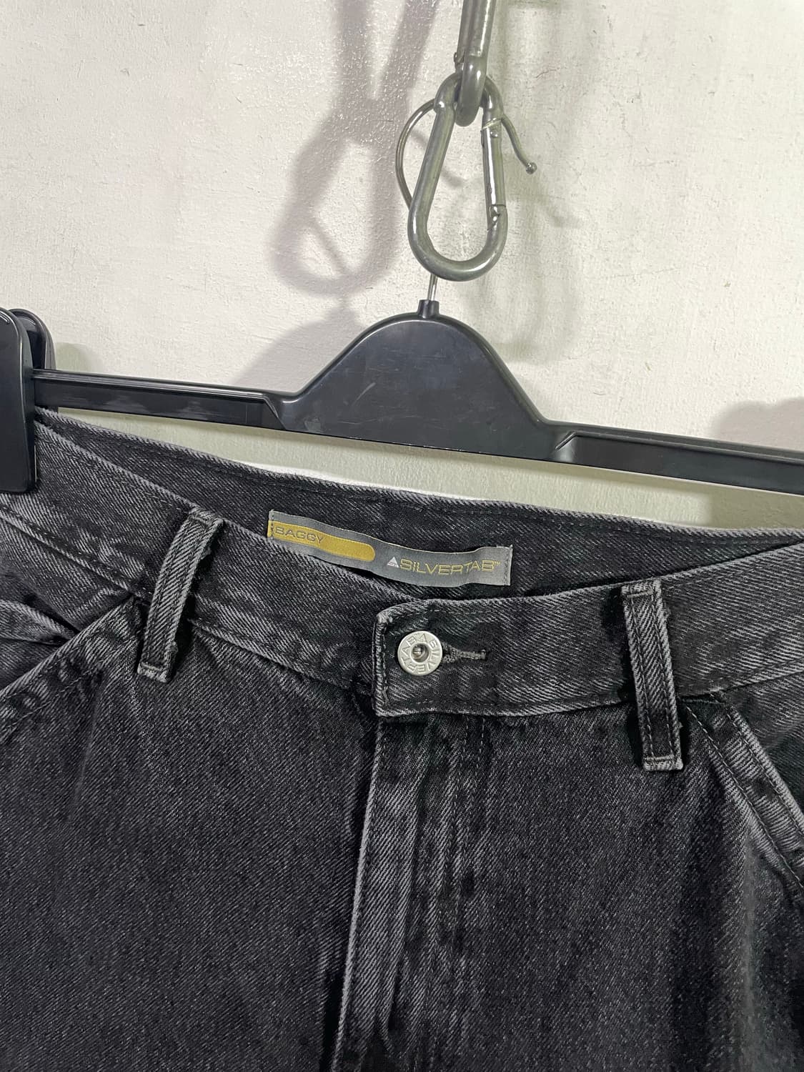 리바이스 실버탭 배기 카펜터 팬츠 36x32 흑청 데님 상품이미지3