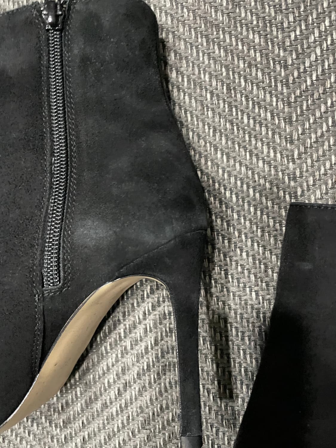 H&M 스웨이드 앵클 부츠 블랙 EU37/한국 235 상품이미지2