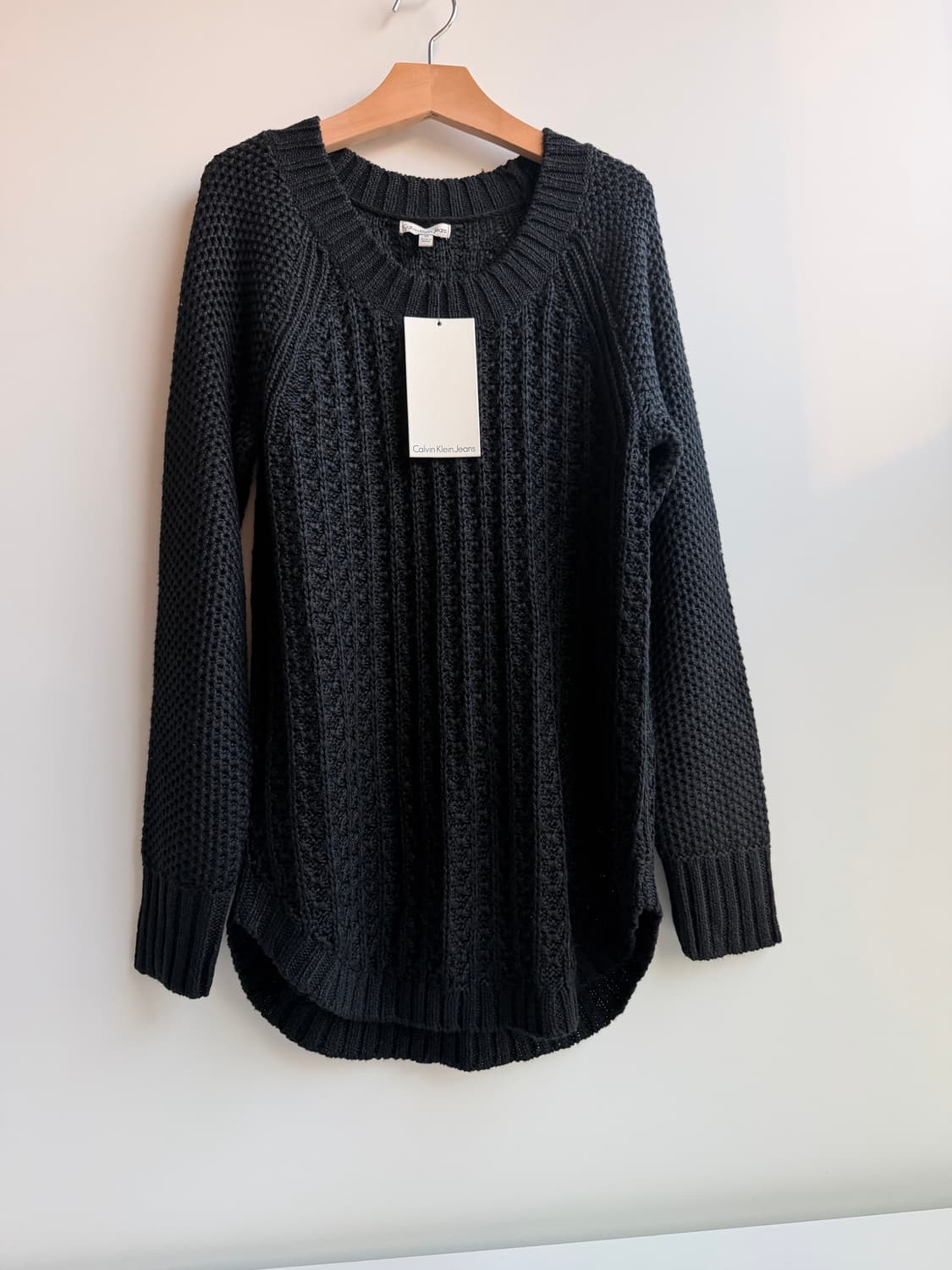 캘빈클라인 진 ((새상품)) 블랙니트  상품이미지3
