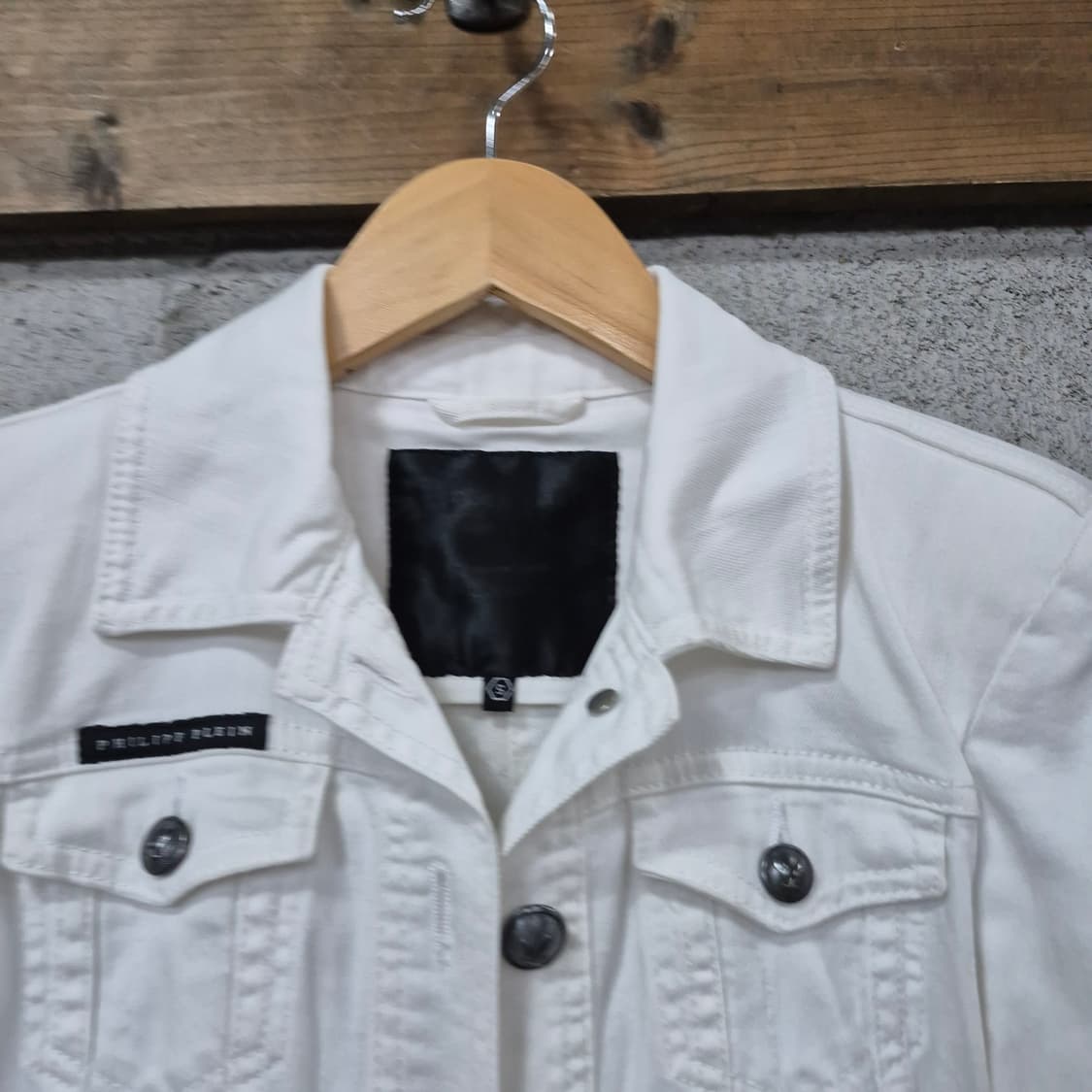 필립플레인 정품 큐빅 스컬 데님자켓 상품이미지7