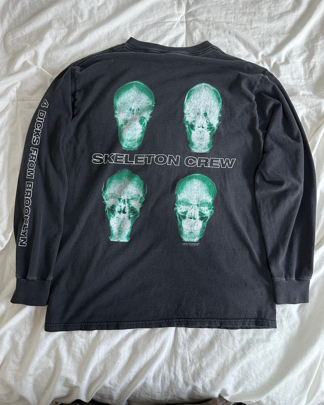 90s og ‘타입 오 네거티브’ skeleton crew 밴드 롱슬리브 상품이미지2