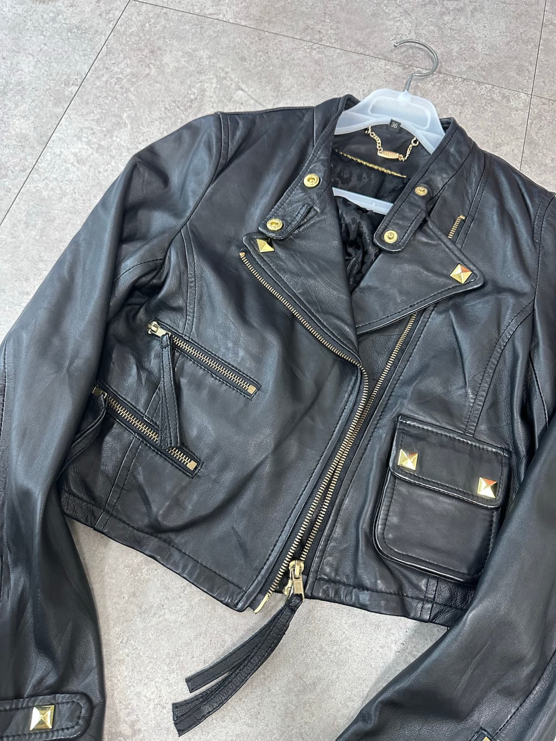 stud detail rider jacket 상품이미지4