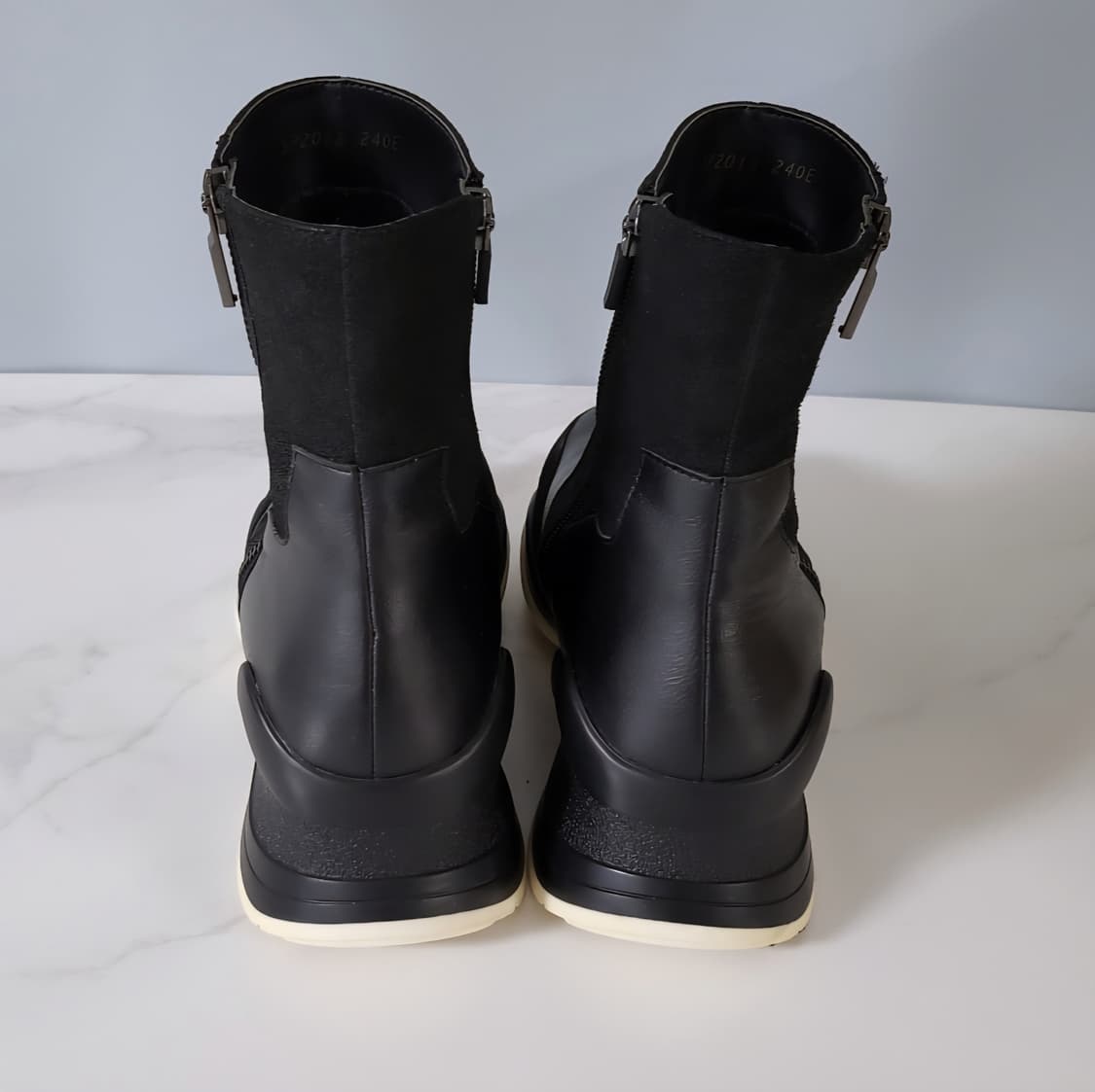 FRANCOIS NAJAR 가죽 양털 키높이 부츠 상품이미지3