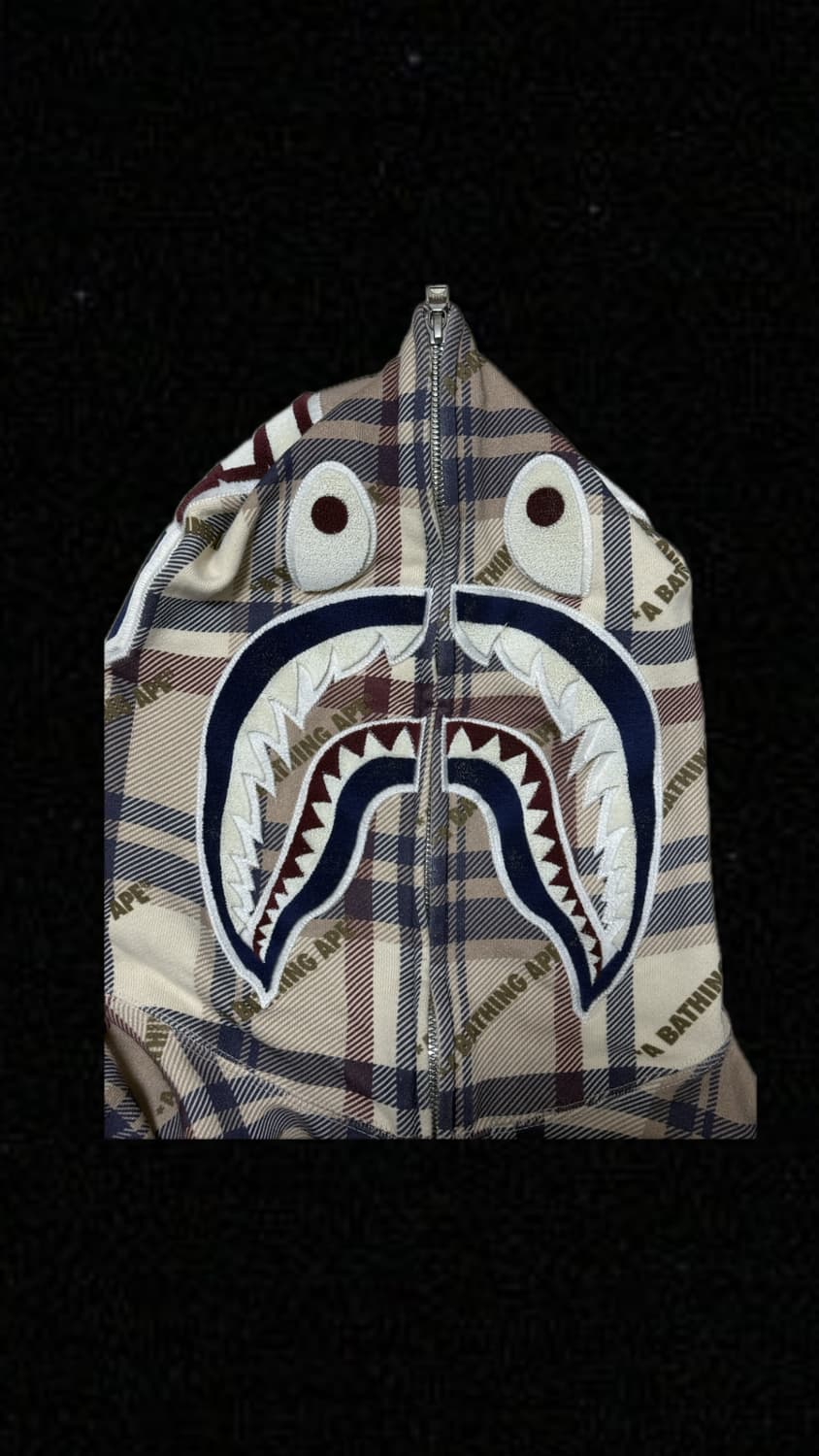 베이프 체크 후드집업 Bape Check Hoody 상품이미지2