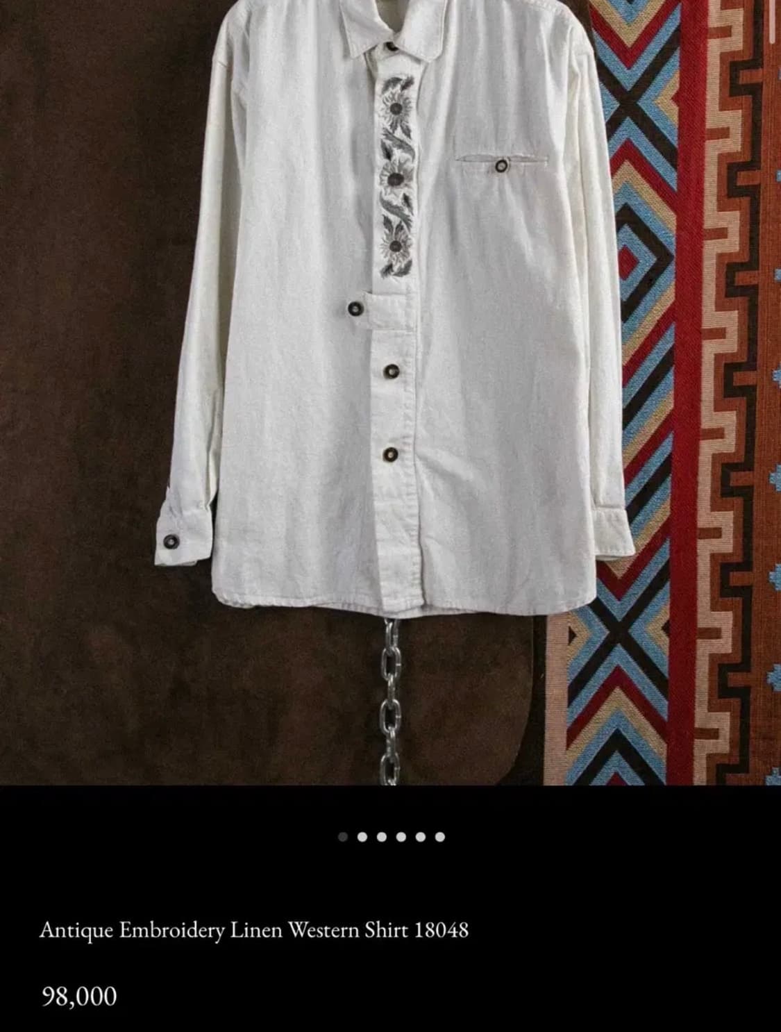 빈티지 엔틱 린넨 셔츠 상품이미지1