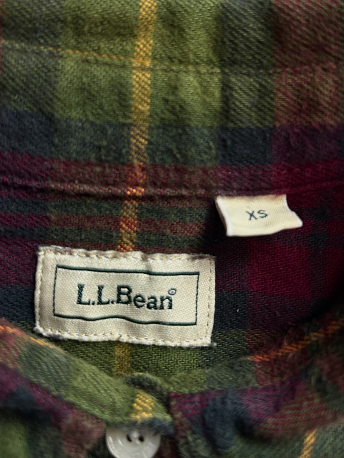LL BEAN 엘엘빈 클래식 타탄 체크 플란넬 셔츠 3257 상품이미지4