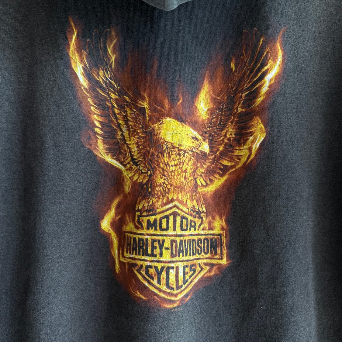 할리 데이비슨 플레임 이글 후드 집업 상품이미지5