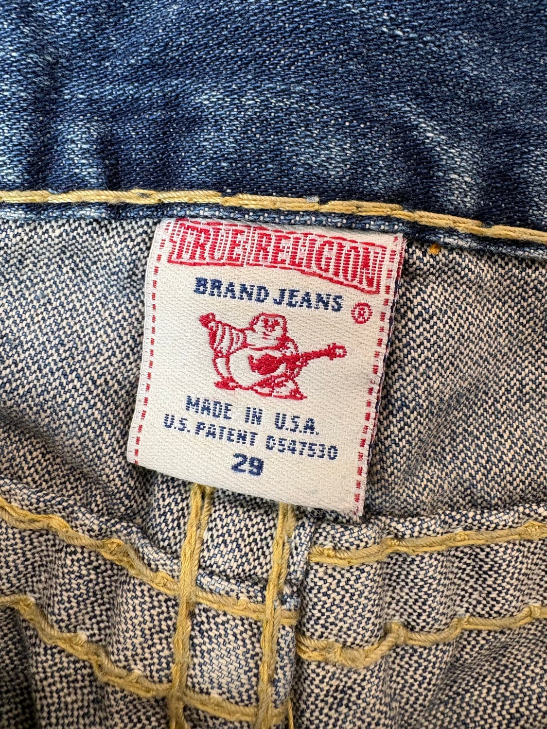 트루릴리전 빈티지 디스트레드 부츠컷 데님팬츠 상품이미지8