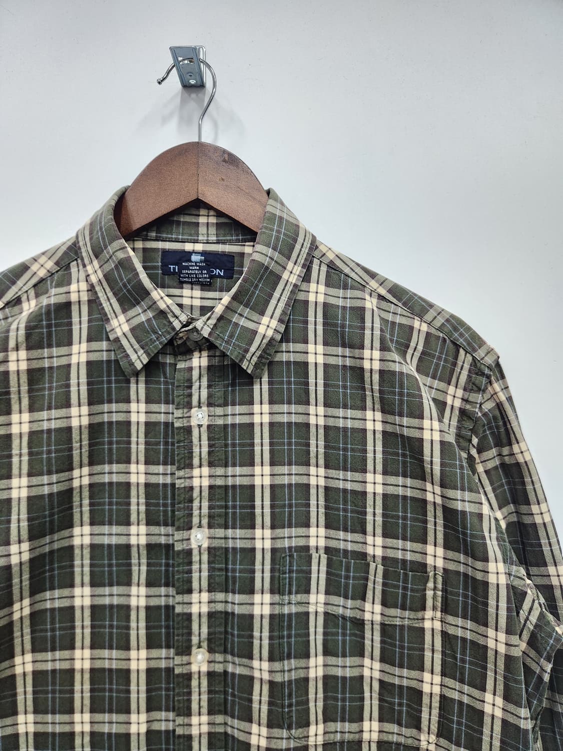 톰슨 카키 플란넬 셔츠 상품이미지3