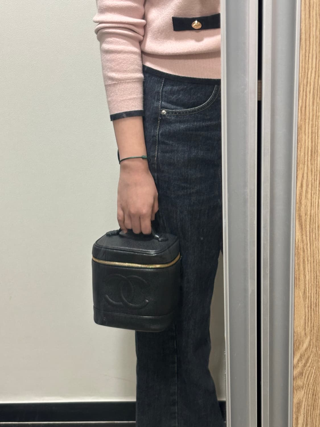 정품 샤넬 베니티백 블랙 금장 캐비어 상품이미지1