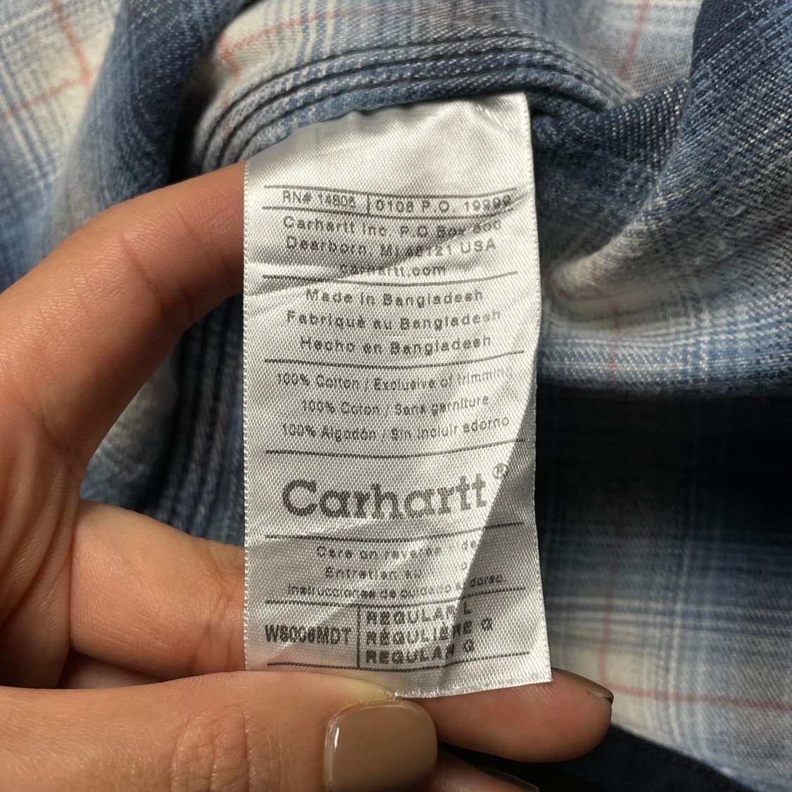 CARHARTT 칼하트 빈티지 네이비 스냅버튼 셔츠 워크자켓 A00861 상품이미지10