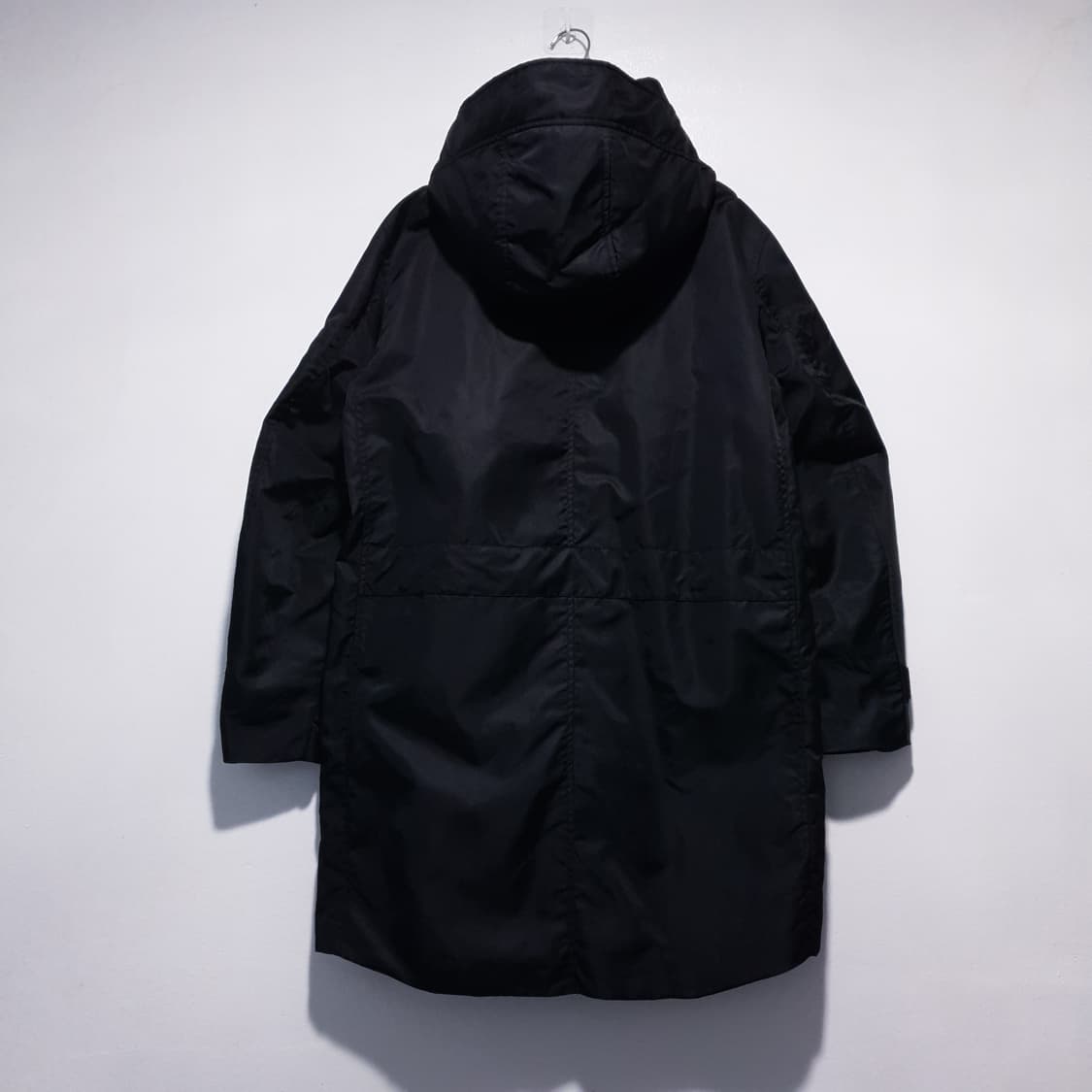 실측 XL) 올세인츠 MA-1 더블지퍼 쿠디 파카 점퍼 롱파카 블랙 상품이미지10