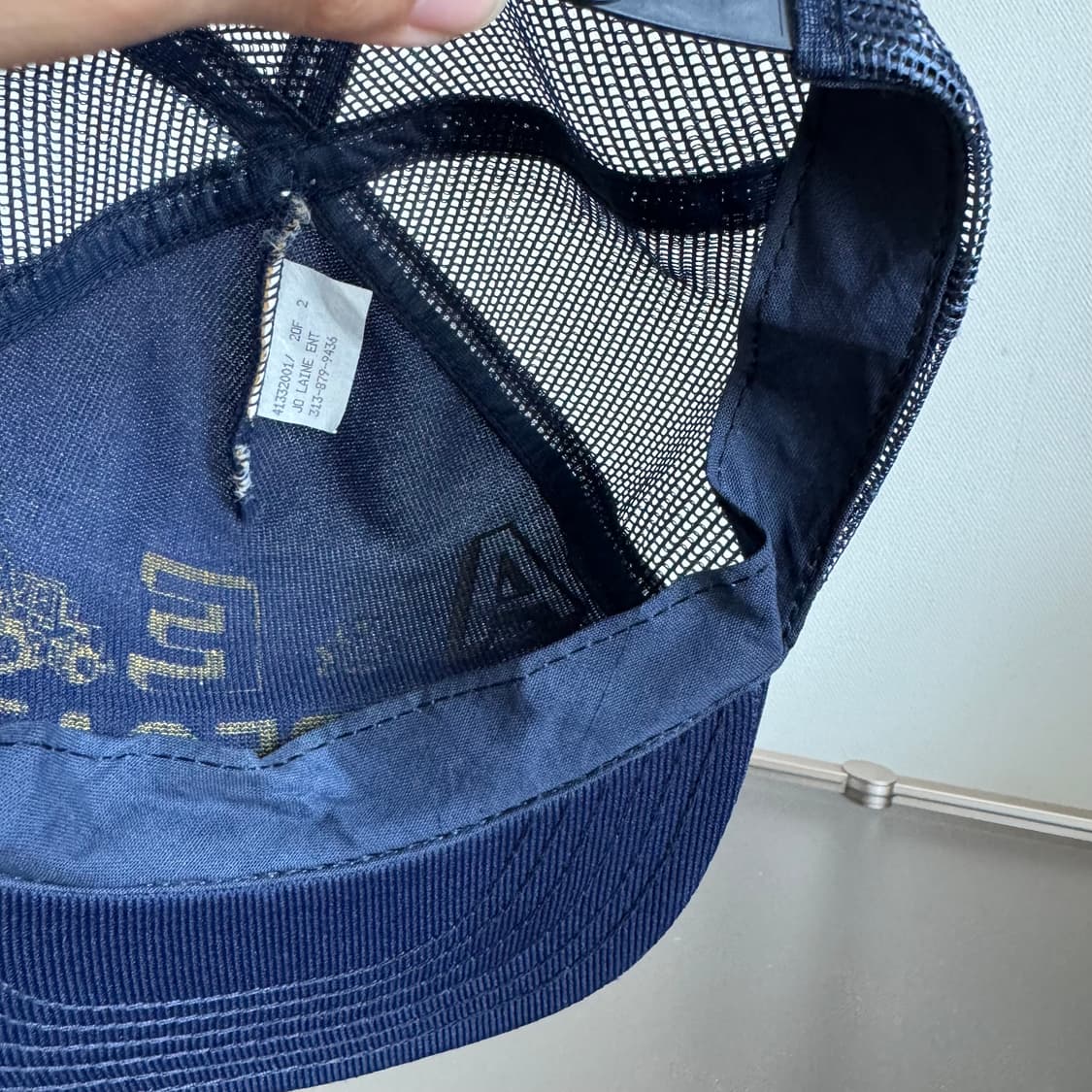 USA 빈티지 모자 볼캡 vintage cap 트러커 메쉬 네이비 상품이미지5