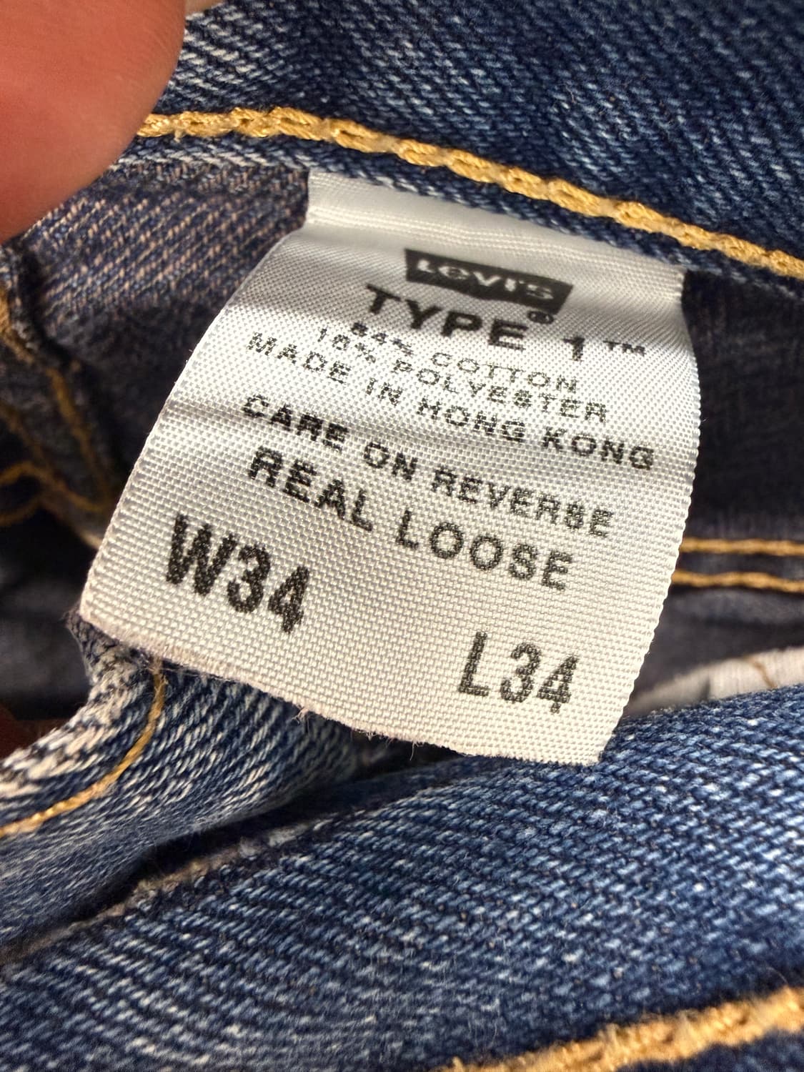 Levis 리바이스 타입1 데님 팬츠 상품이미지5