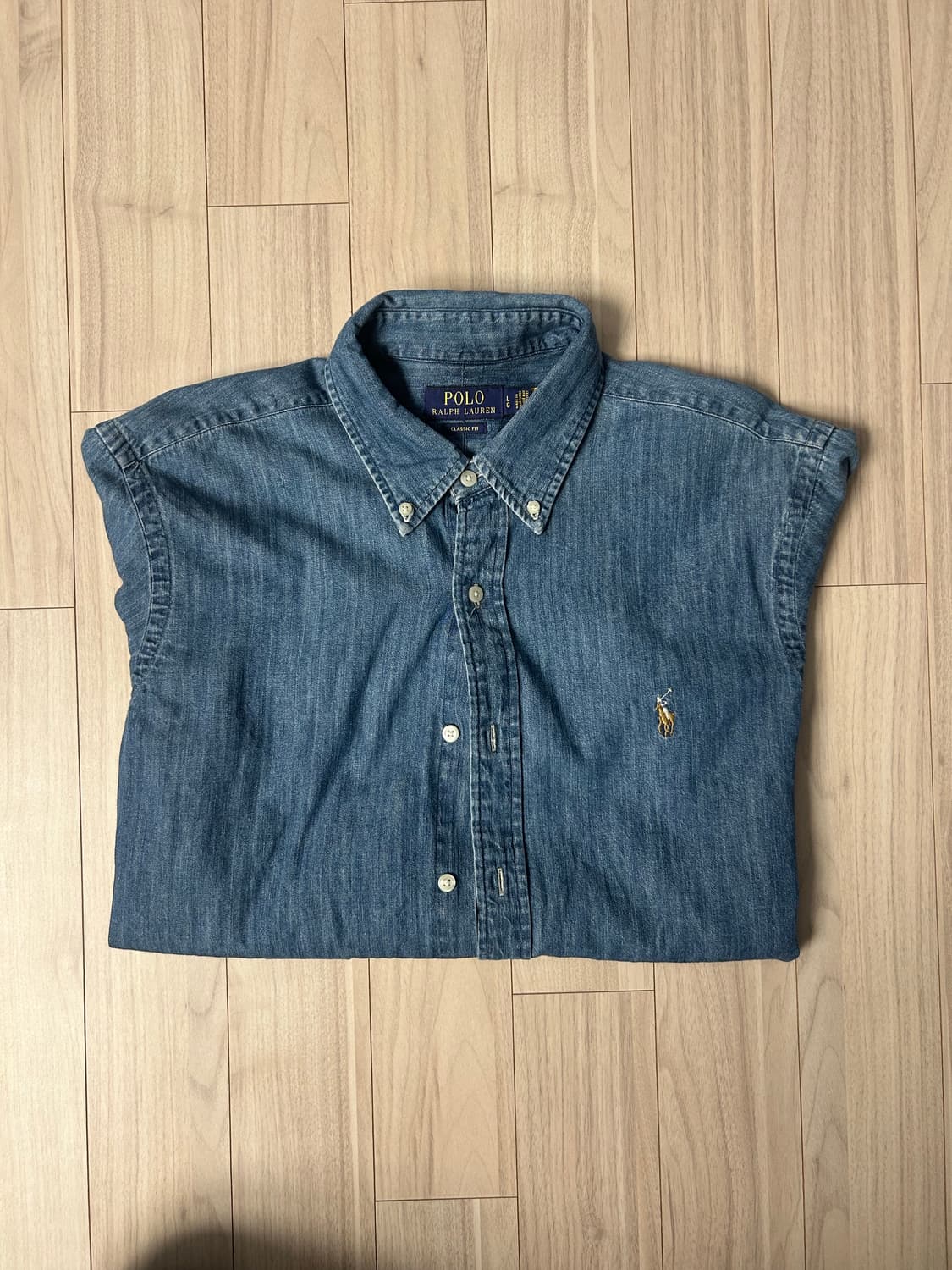 폴로랄프로렌 샴브레이셔츠 판매합니다(블루 - 클래식핏) 상품이미지1