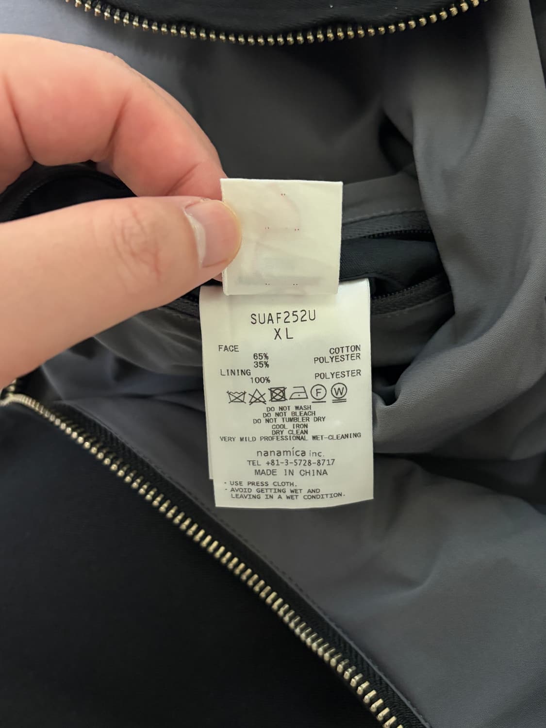 나나미카 고어텍스 인피니움 치노크루자켓 블랙 상품이미지5