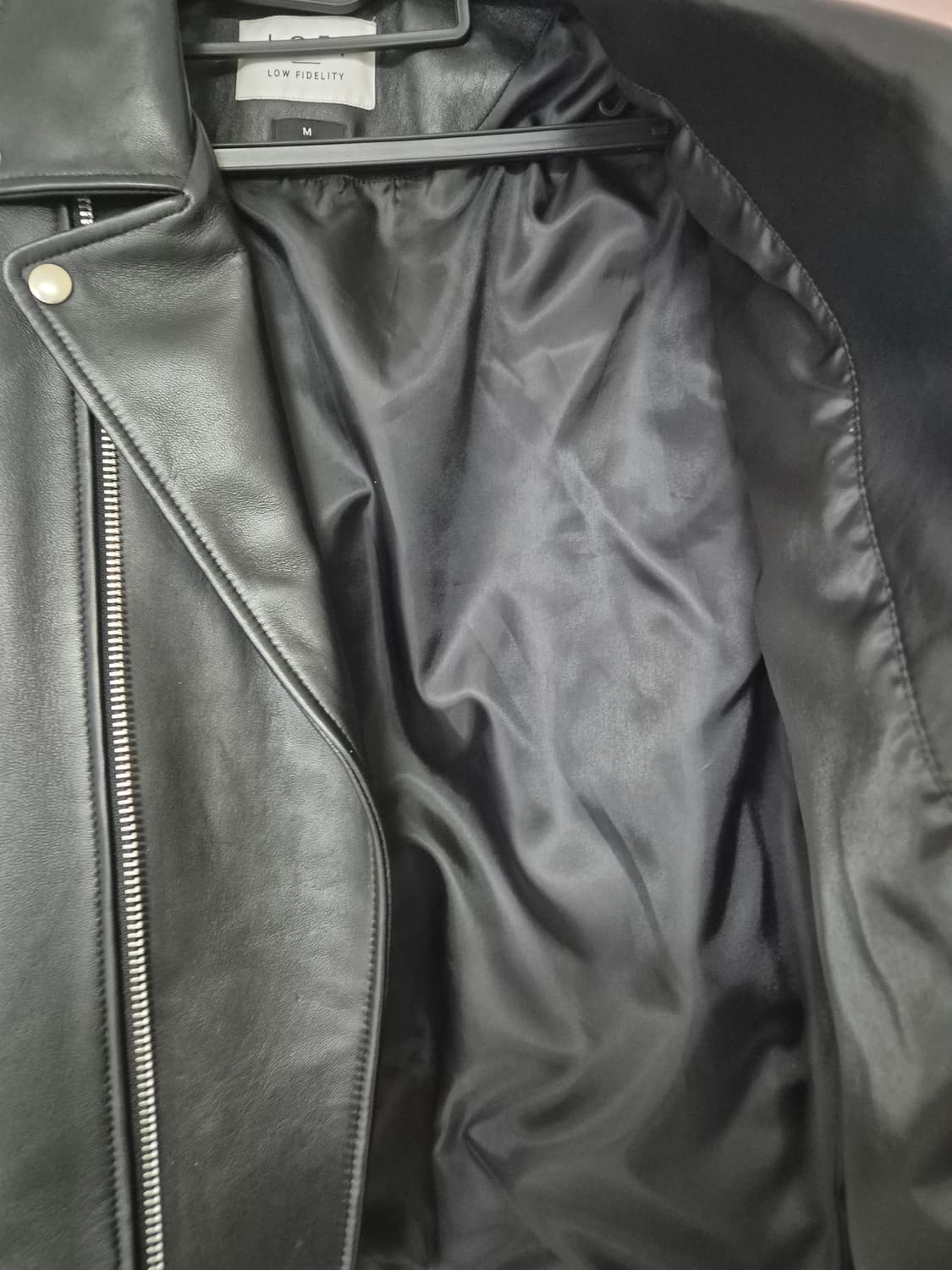 로파이(LOFI) 양가죽 라이더 가죽자켓 판매합니다. 상품이미지3