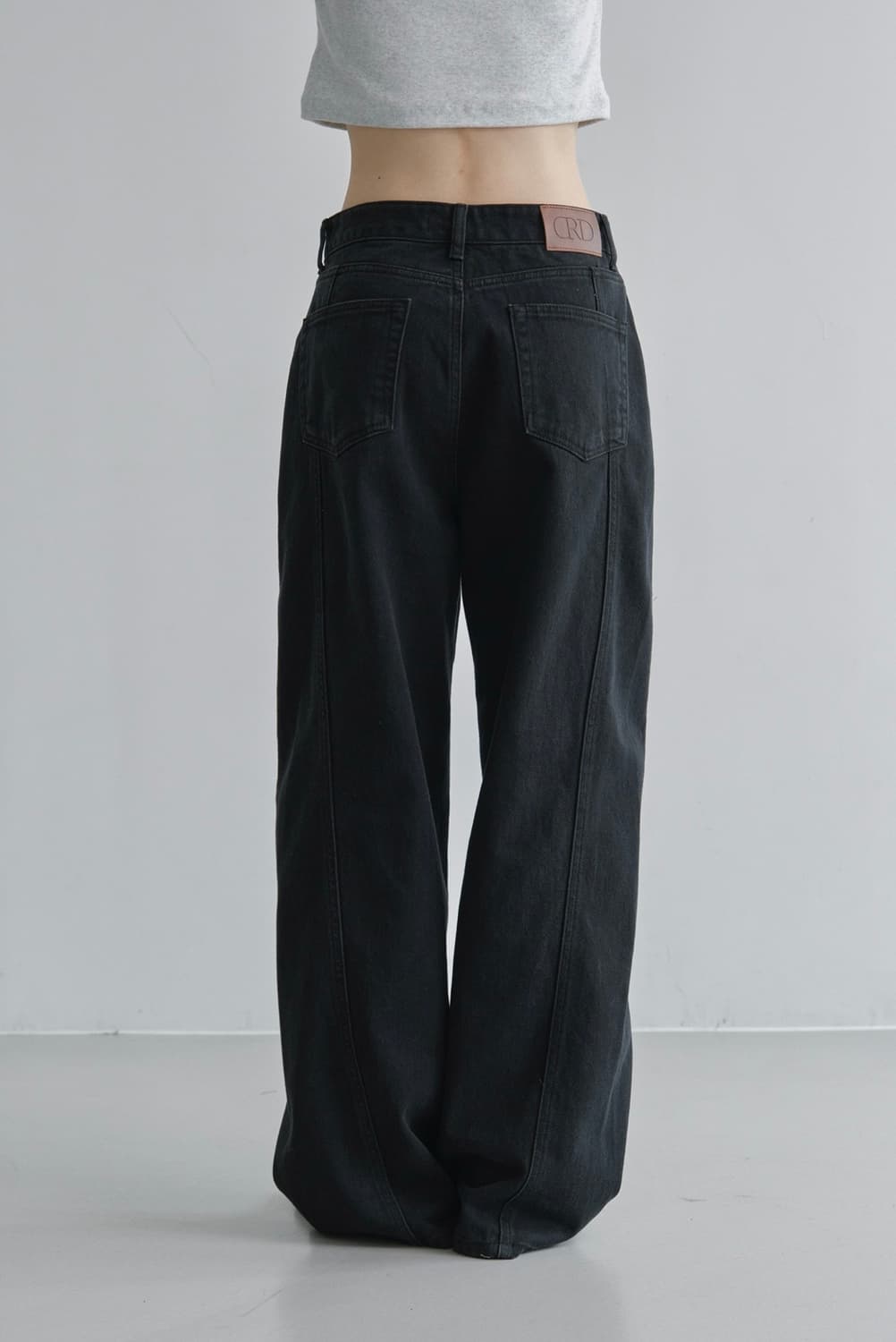 코어드 Tone curved denim (charcoal black) 상품이미지4