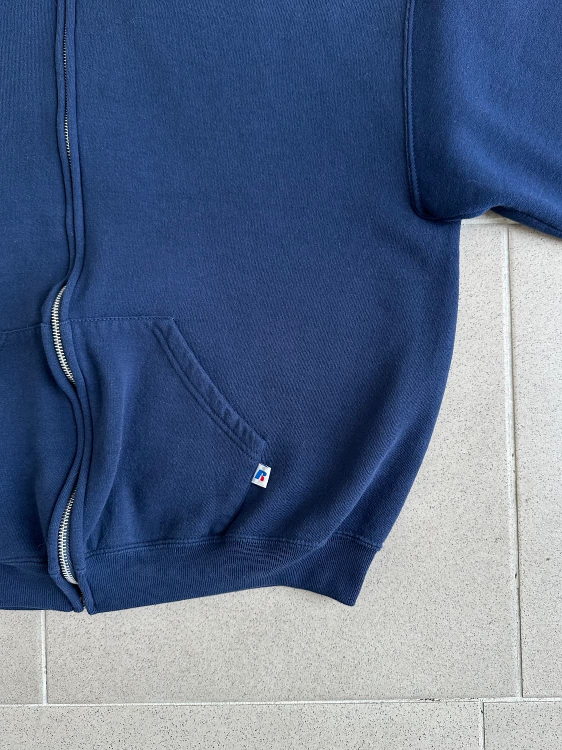 00s 빈티지 러셀 후드집업 네이비 L 상품이미지3