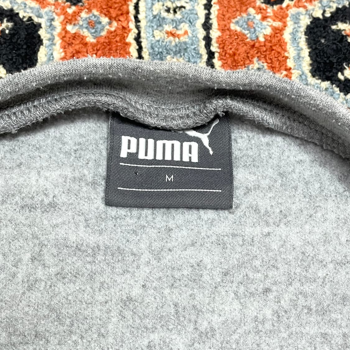 푸마 벨벳 스펠로고 그레이 기모 맨투맨 여성M 상품이미지4