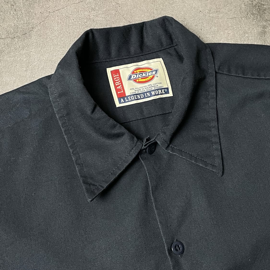 DICKIES 디키즈 빈티지 네이비 플랩포켓 워크 셔츠 A00998 상품이미지2
