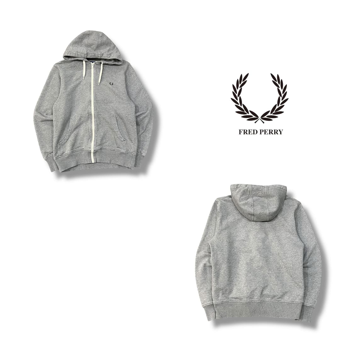  프레드 페리 로고 후드집업 y14183 상품이미지1