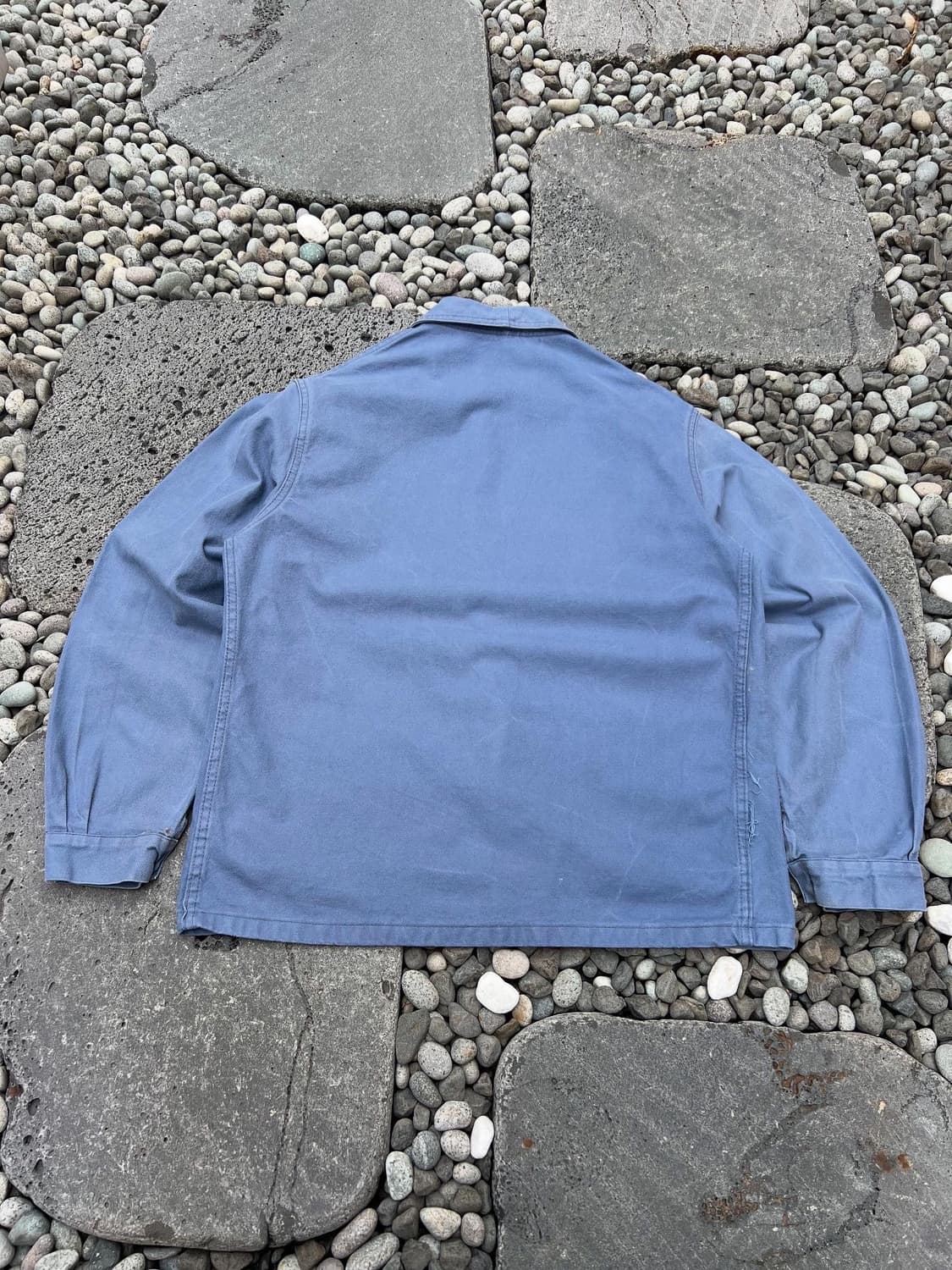 OLD WASHING BLUE VINTAGE FRENCH 프렌치워크자켓 상품이미지2