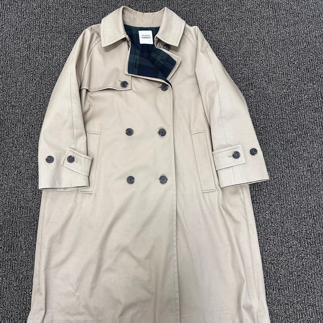 스튜디오 톰보이 여성 트렌치 코트 베이지 상품이미지1