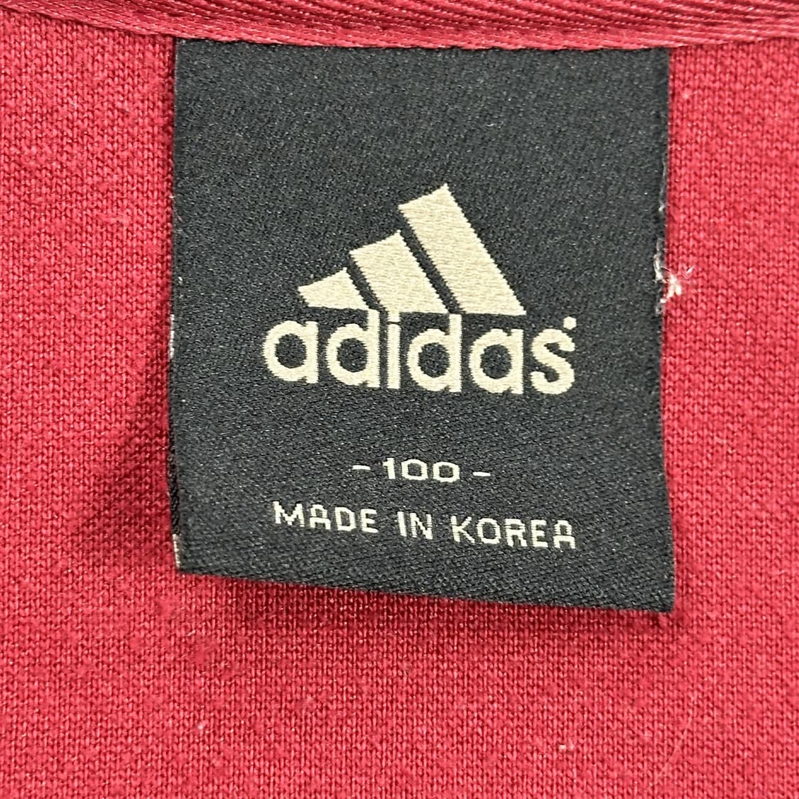 실측M 아디다스 구형 삼선 져지 버건디 상품이미지5