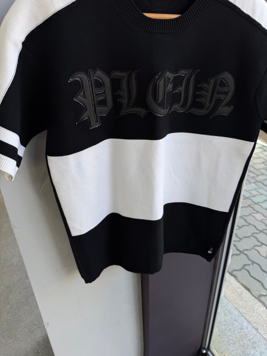 M/ 필립플레인 옴므 신형 로고 니트반팔(새상품) 상품이미지5