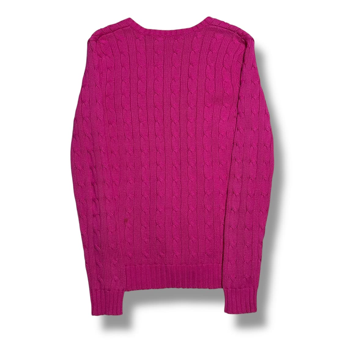 Polo Ralph Lauren 핑크 여성용 케이블 코튼 니트 상품이미지2