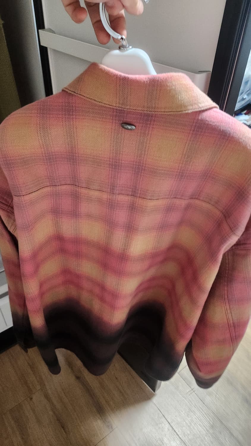 이로맨 ecaille 페이딩 체크 셔츠 L 상품이미지4