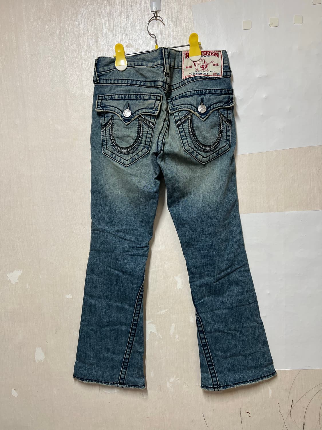 트루릴리젼 레인보우 조이 부츠컷 미디움 워시 중청 데님 28 트루릴리전 상품이미지2