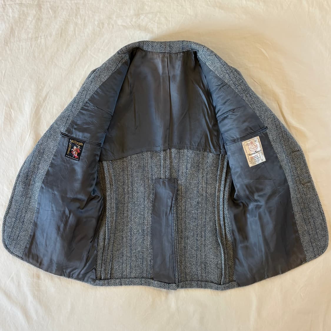 (97) 60s USA A.C & Harris Tweed 울 헤링본 2B 상품이미지5