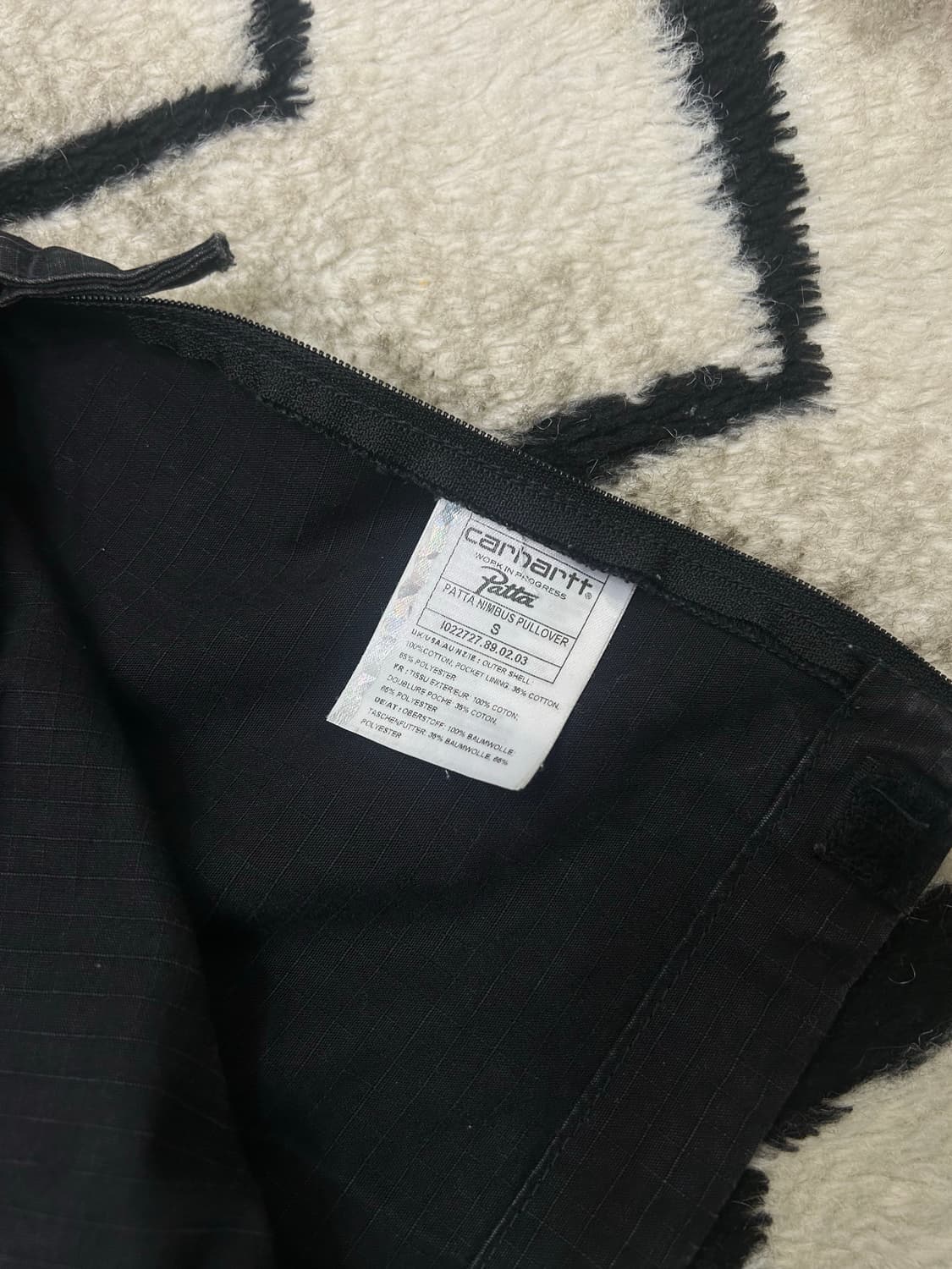 [S]칼하트x파타 님부스 립스탑 후드 아노락 상품이미지5