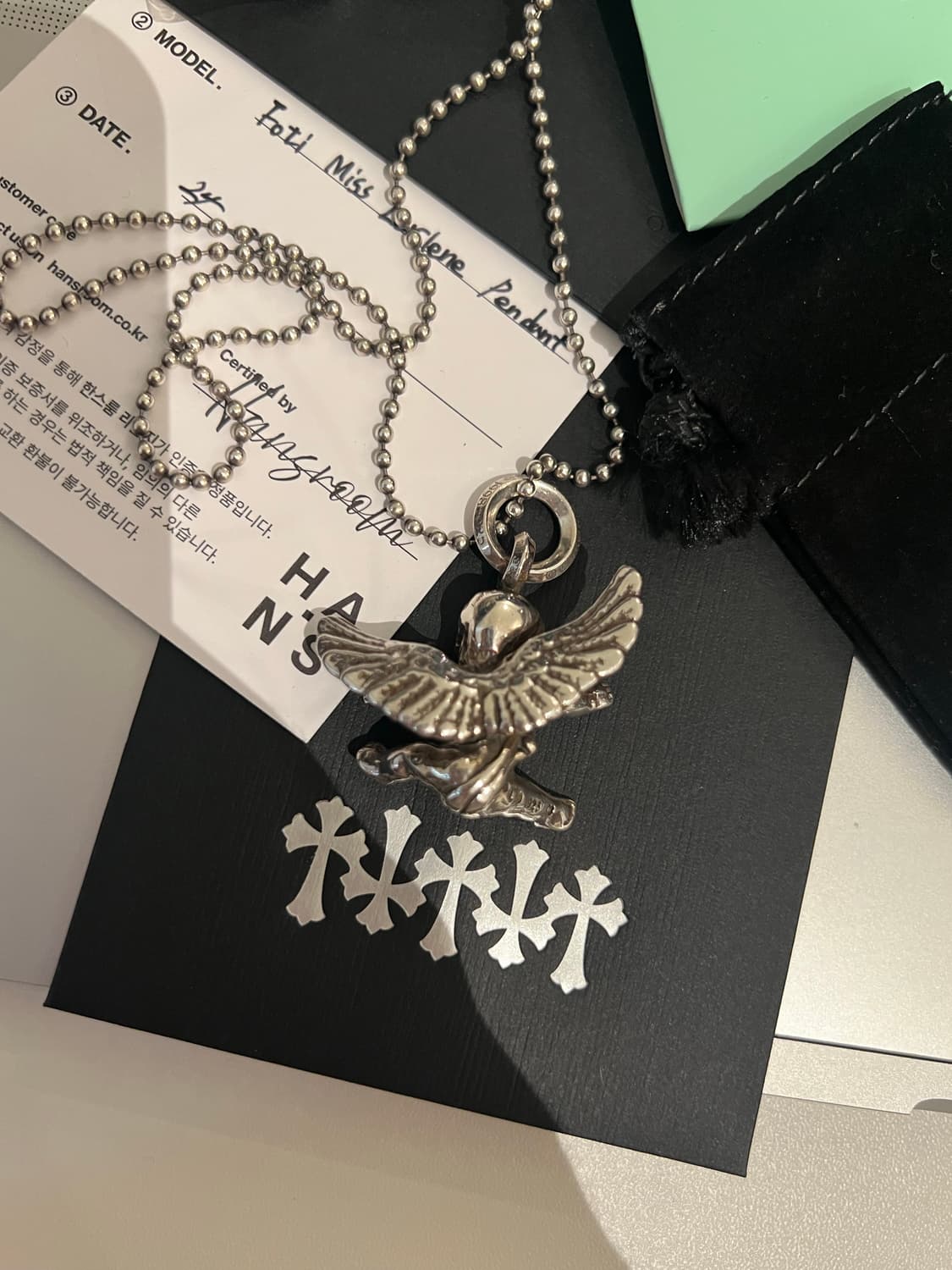 크롬하츠 포티 미스러린 팬던트 및 정품 볼체인 30인치 상품이미지2