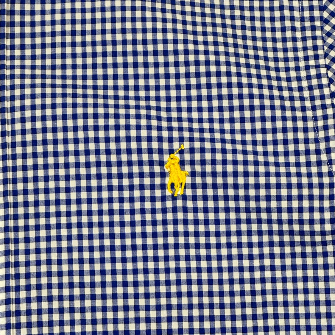 M) 폴로 랄프로렌 클래식 블루 체크 포플린 셔츠 상품이미지4