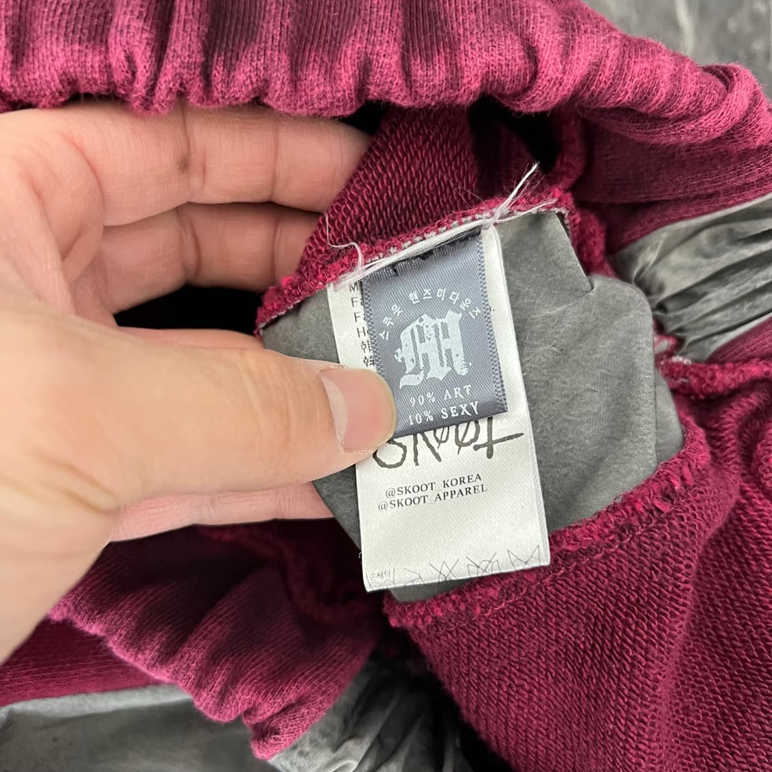 스쿠트 더티 머니 오버사이즈 와이드 스웻 팬츠 상품이미지6